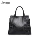 Arnagar Genuine Leather Women Handbags New Fashion Brands Alligator Women Messenger Bags lady Tote Bag Women Bag sac a main